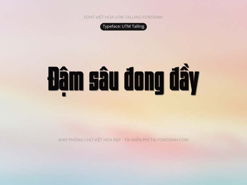 Font UTM Talling Font Xinh