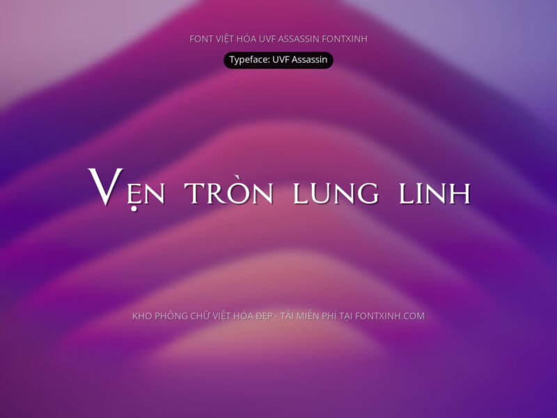 Font UVF Assassin Font Xinh