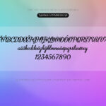 Font UVF Metro Script Font Xinh