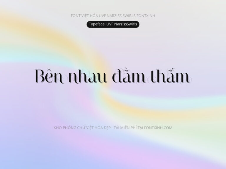 Font UVF Narzissswirls Font Xinh