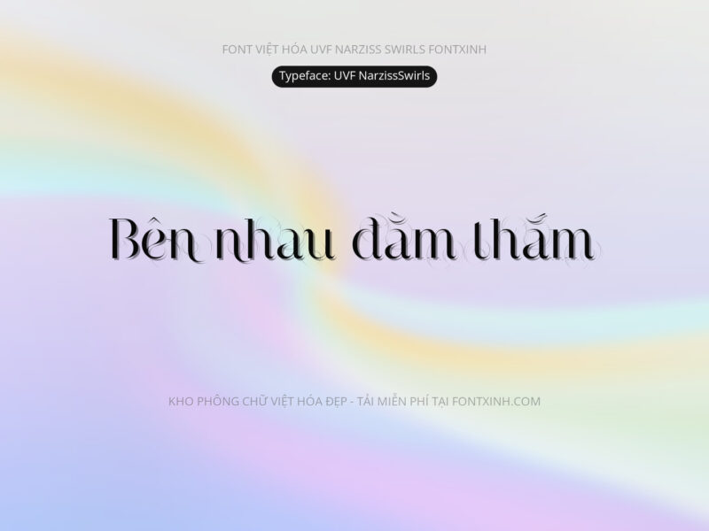 Font UVF Narzissswirls Font Xinh