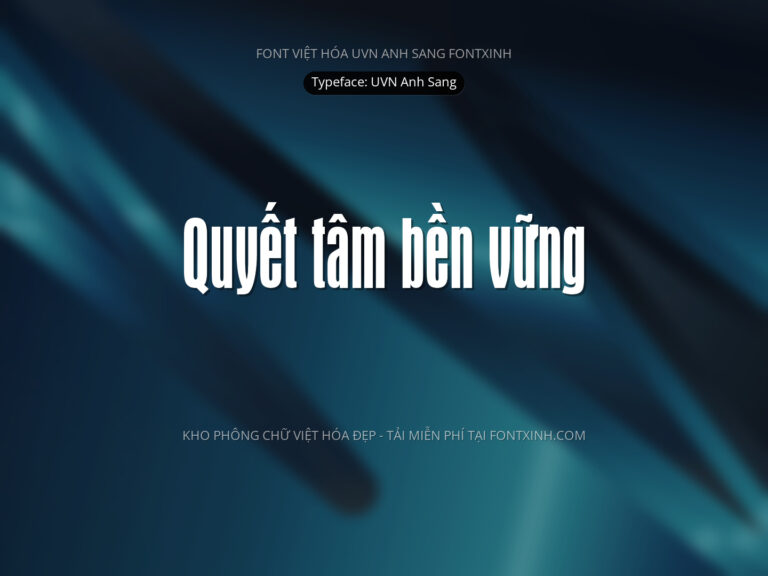 Font UVN Anh Sang Font Xinh