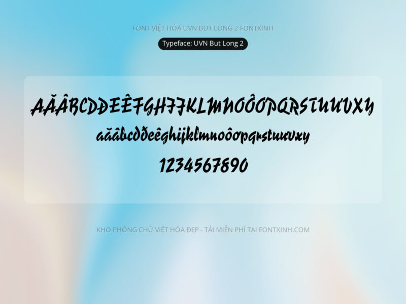 Font UVN But Long 2 Font Xinh
