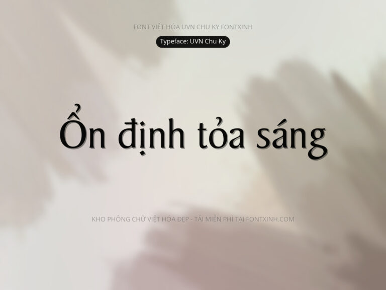 Font UVN Chu Ky Font Xinh
