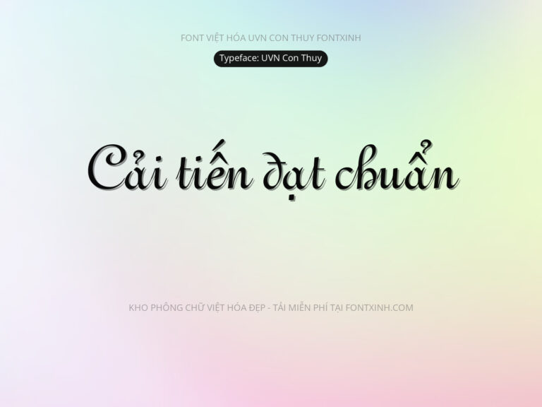 Font UVN Con Thuy Font Xinh