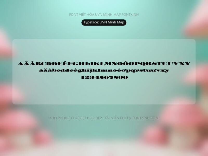 Font UVN Minh Map Font Xinh