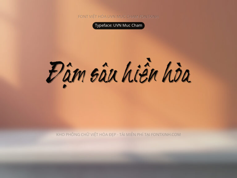 Font UVN Muc Cham Font Xinh