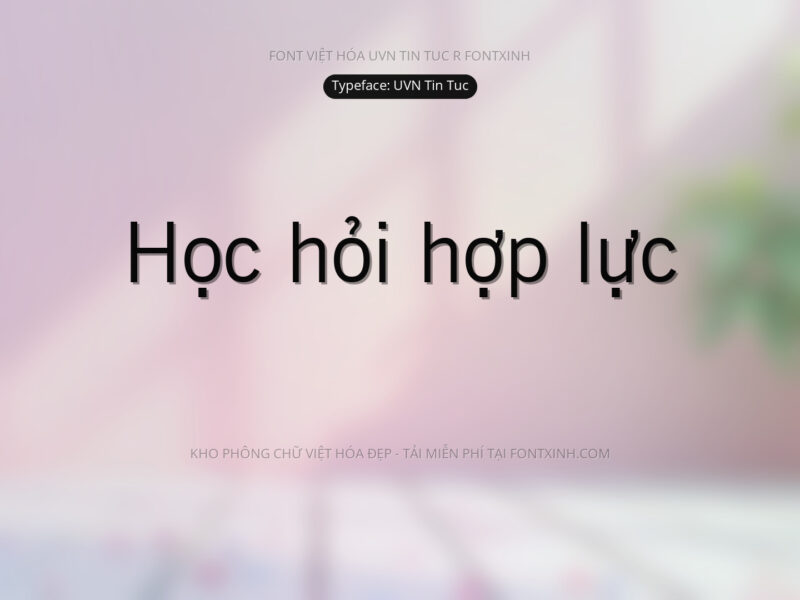Font UVN Tin Tuc Font Xinh