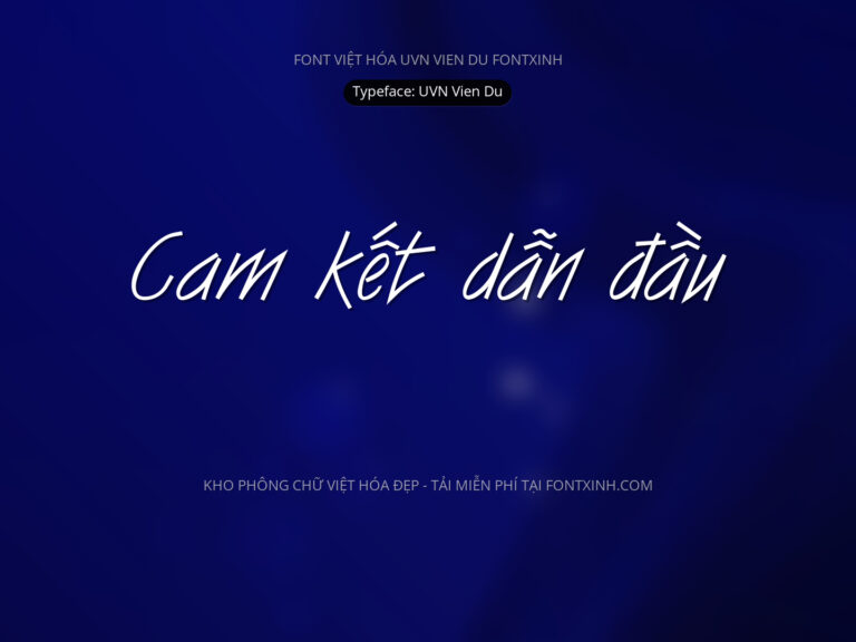 Font UVN Vien Du Font Xinh