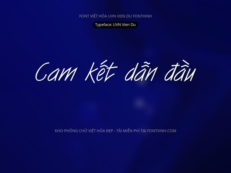 Font UVN Vien Du Font Xinh