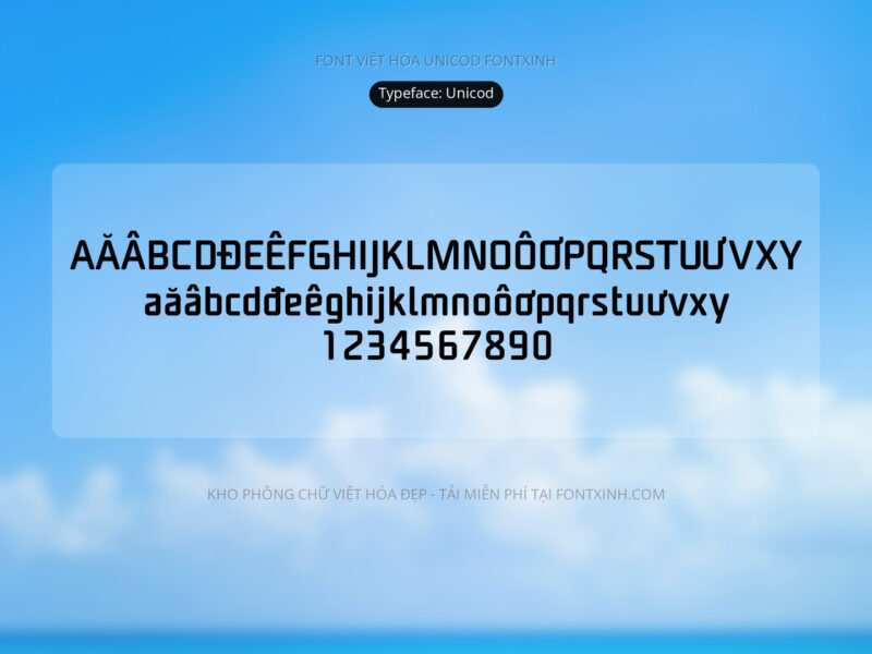 Font Unicod Font Xinh