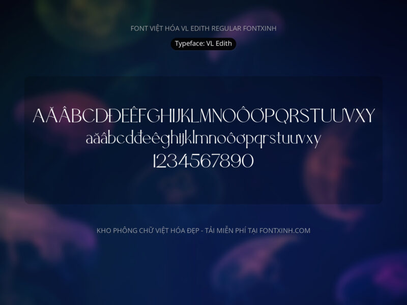 Font VL Edith San Font Xinh