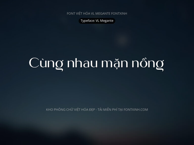 Font VL Megante Font Xinh