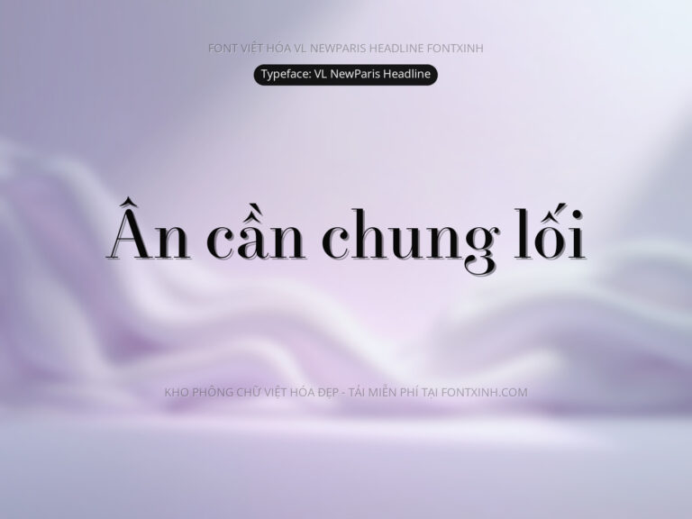 Font VL Newparis Headline Font Xinh