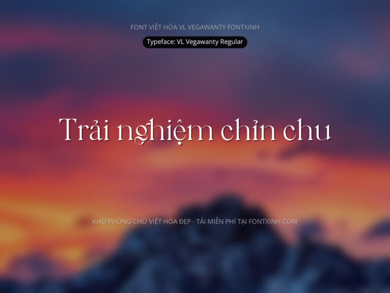 Font VL Vegawanty Modern Font Xinh