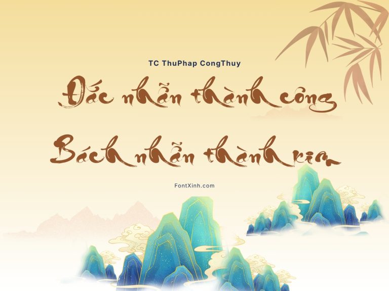 Font TC ThuPhap CongThuy